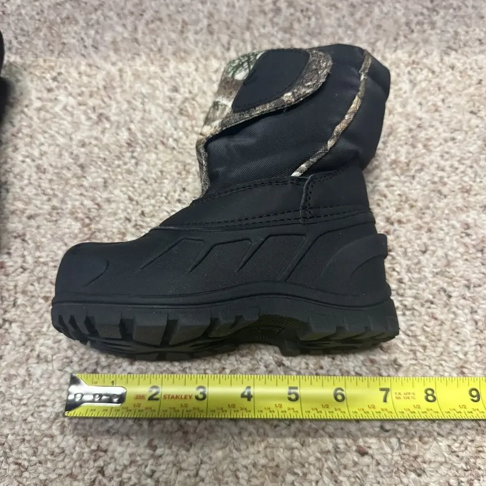 ITASCA Snow Cat Realtree Edge Snow Boots Toddler 9 Camo Winter Insulated